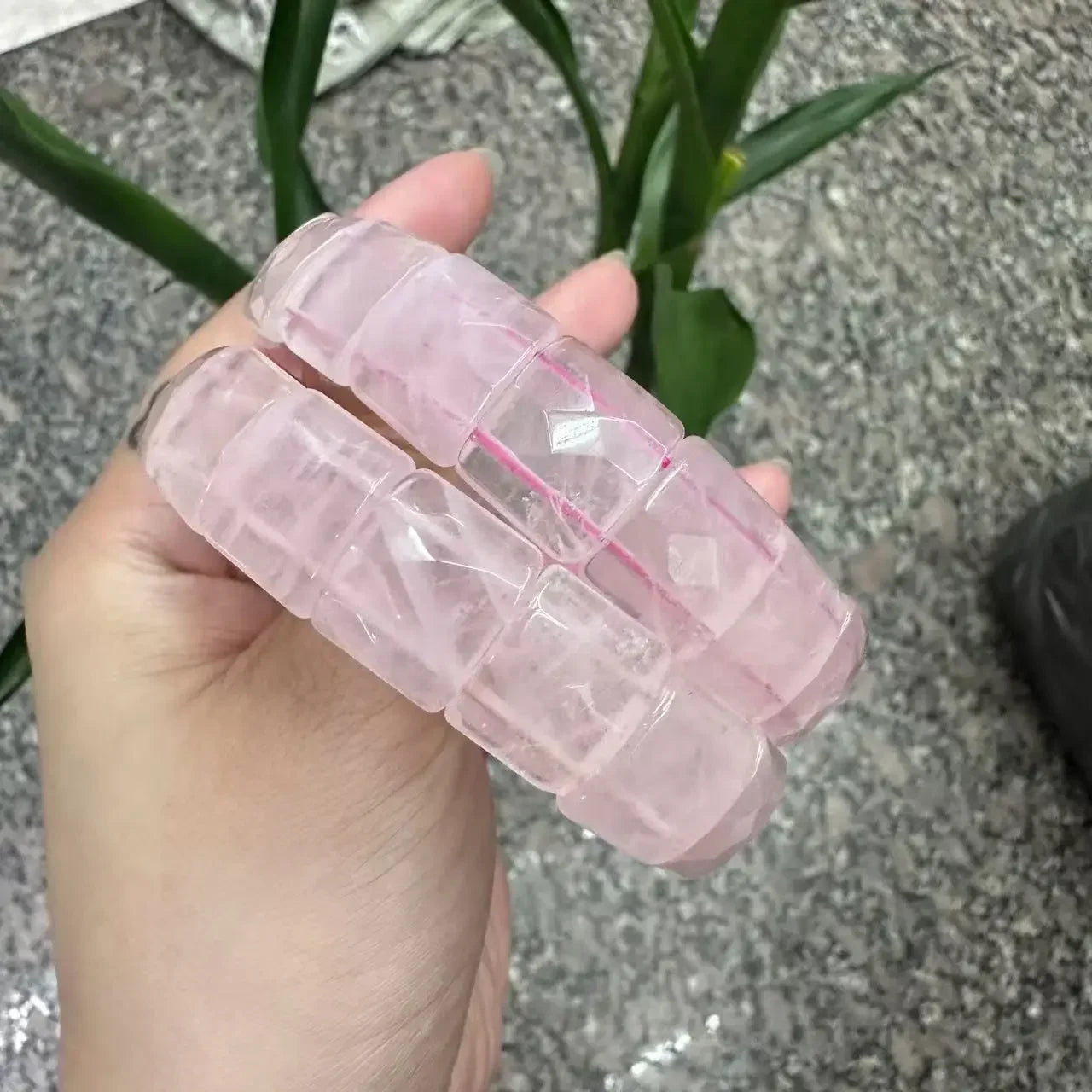 Natural 12x15mm Faceted Stone Unique Crystal Citrine Agate Amethyst Pyrite Fashion Elastic Handcrafted Bracelets Energy Bangles