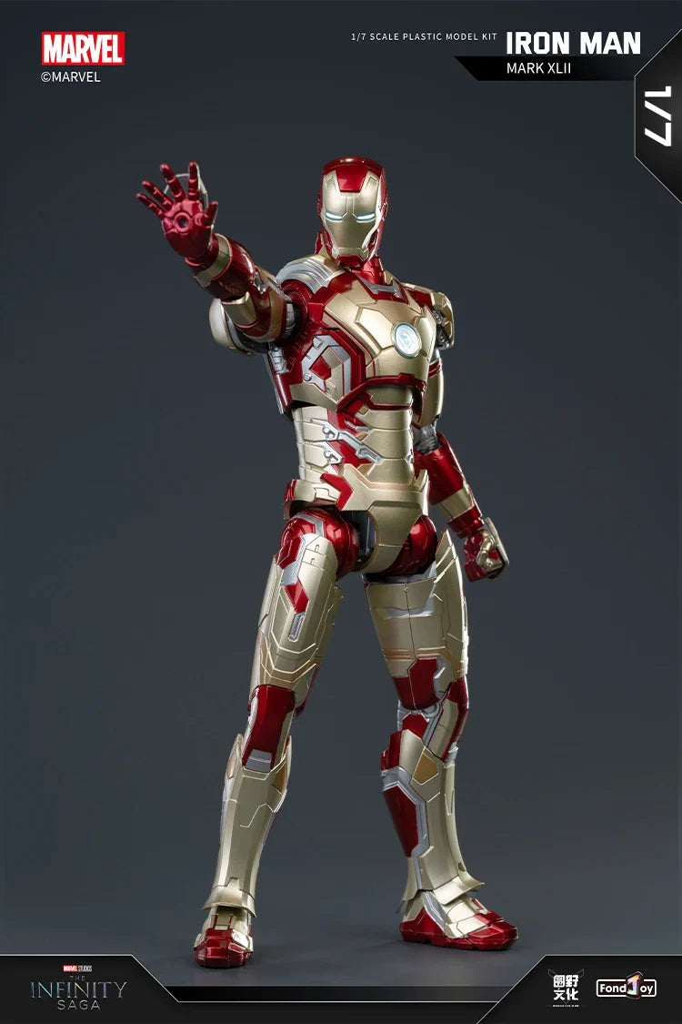 Original FondJoy Iron Man MK42 MK43 MK46MK5 MK6 MK7 DIY Toy Action Figure Tony Stark Legend Collection Anime Model Kids Gift