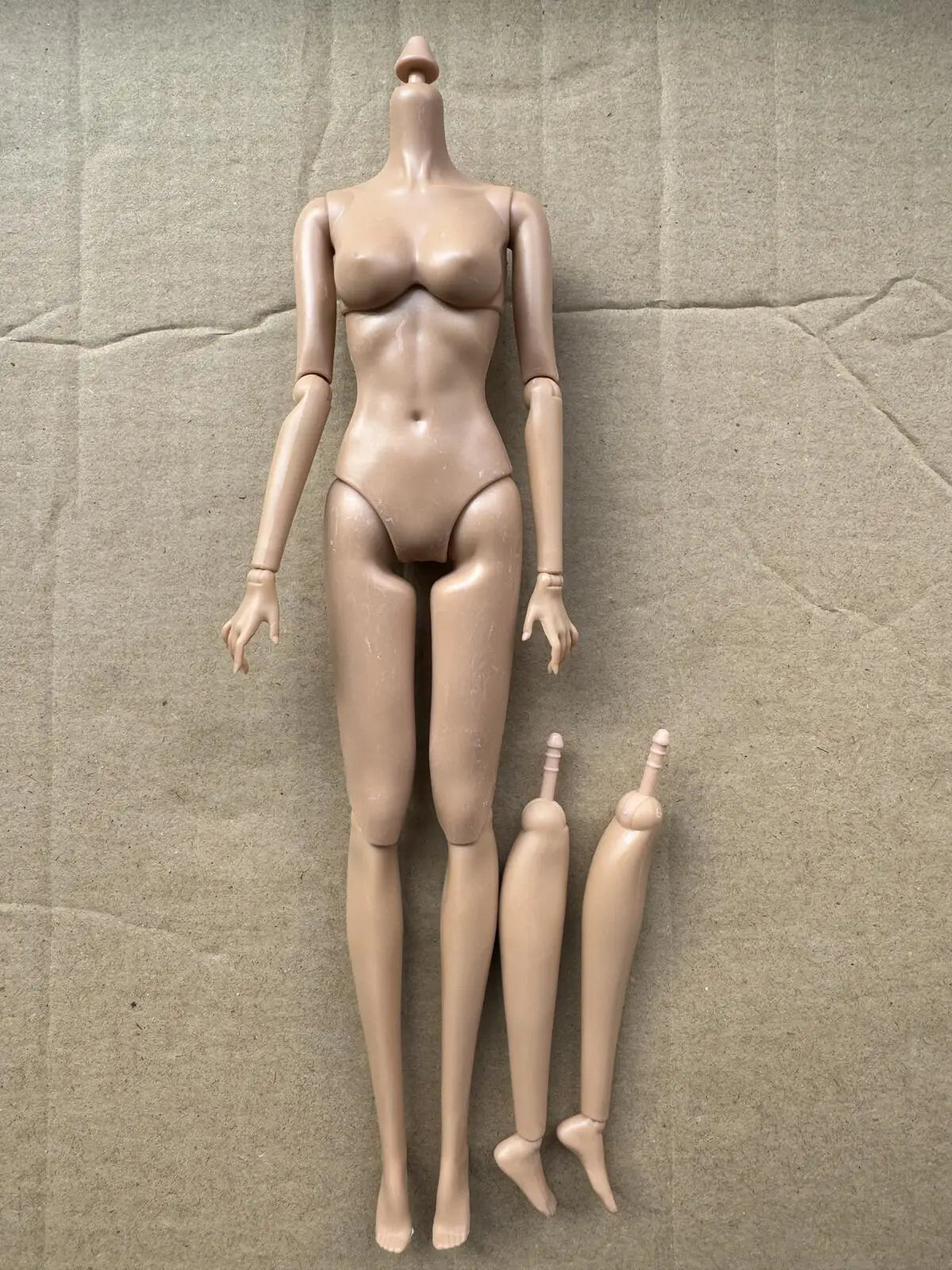 1/6 Super Model Doll Body Joints Movable Solid Doll Replacement Body For FR/IT Doll Heads Light Beige Pink White Skin Tone