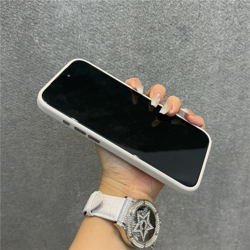 Solid Color PU Leather for Magsafe Case For iPhone 17Air 17Pro 17Pro Max Active Touch Camera Button Lens Protection Cover