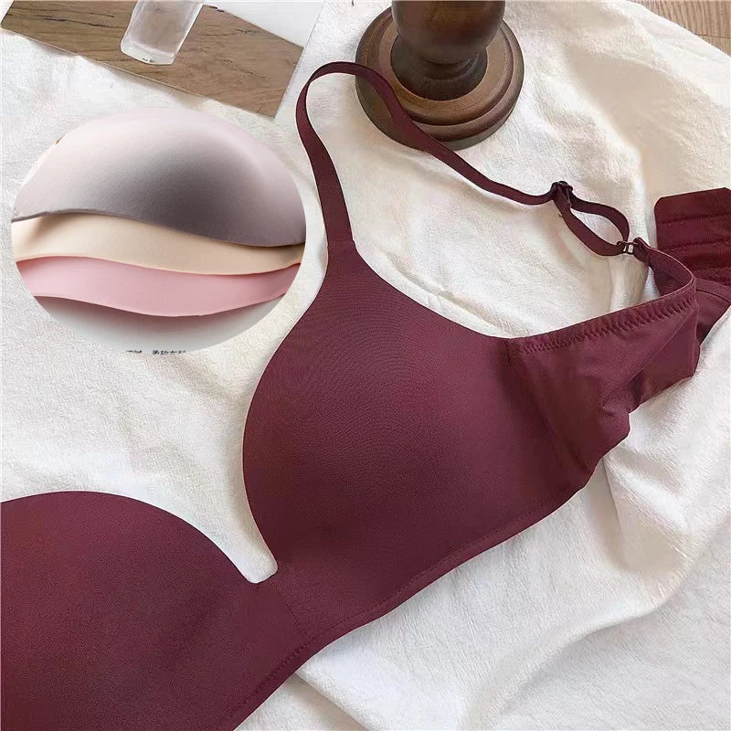 Seamless Push Up Bras Comfort Wireless Underwear Women's Breathable