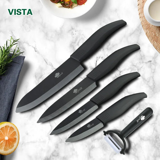 Ceramic Fruit Knife for Kitchen 3 4 5 6 inch Chef Knife with Sheath Utility Slicing