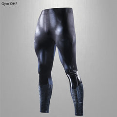 Rashguard Men Compression Tight Leggings Running Sports Male Fitness Jogging Pants