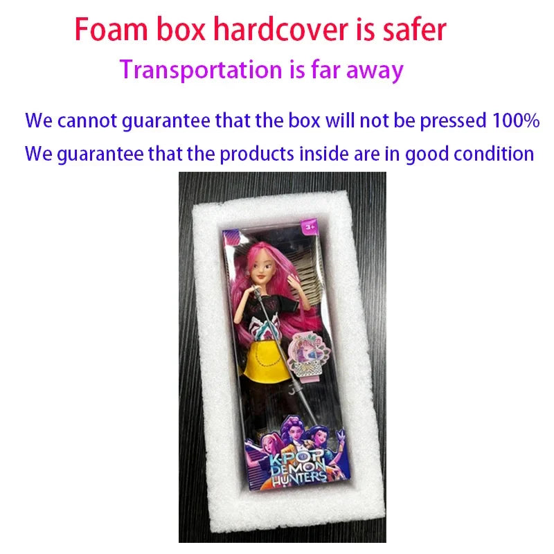 2025 Kpop Demon Hunters Live-Action Figure Toy Set with Theme Song Colorful Lights Action Figures for Fans And