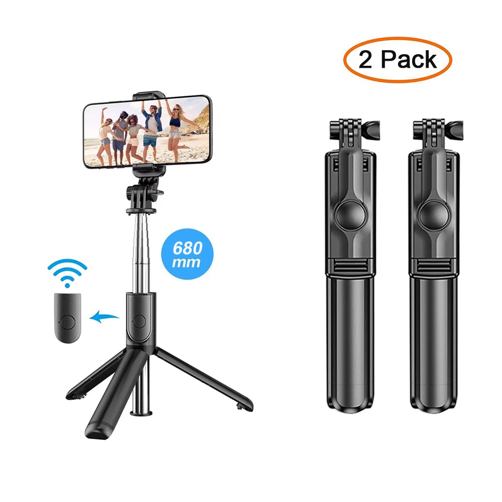 Selfie Stick Tripod Extendable Wireless Bluetooth Remote Portable Smartphone Tripod