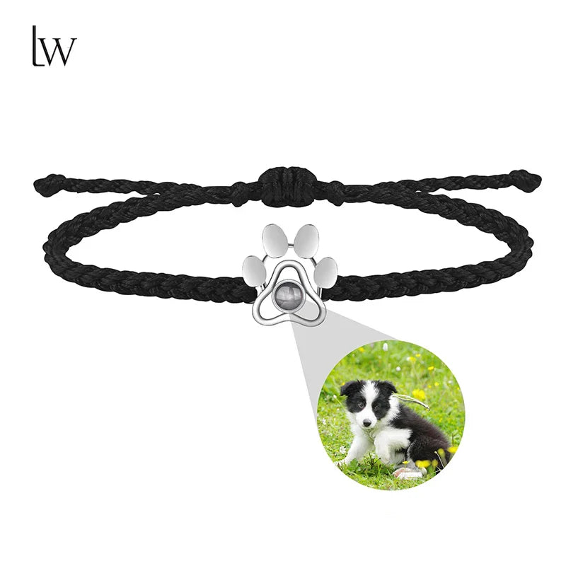 Custom Bracelets with Picture Personalized Gifts for Women Men, Custom Photo projection Bracelet Gifts for Couple/Family/Friend