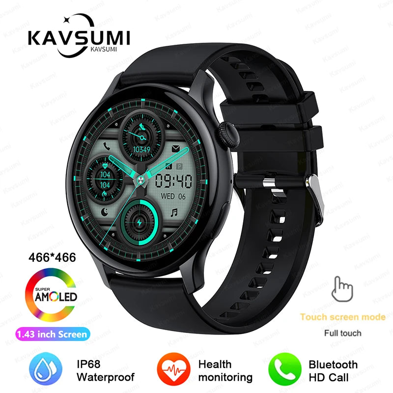 2025 NFC Smart Watch Amoled HD GPS Track Sports Heart Rate Bluetooth Call Waterproof Ladies Women Smartwatch For Women's Gift
