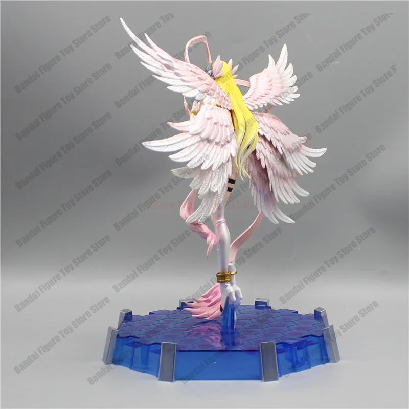 28cm Anime Digimon Adventure Figures Angewomon Angemon LED Action Figurines PVC Statue Model Collection Doll Toys Children Gift