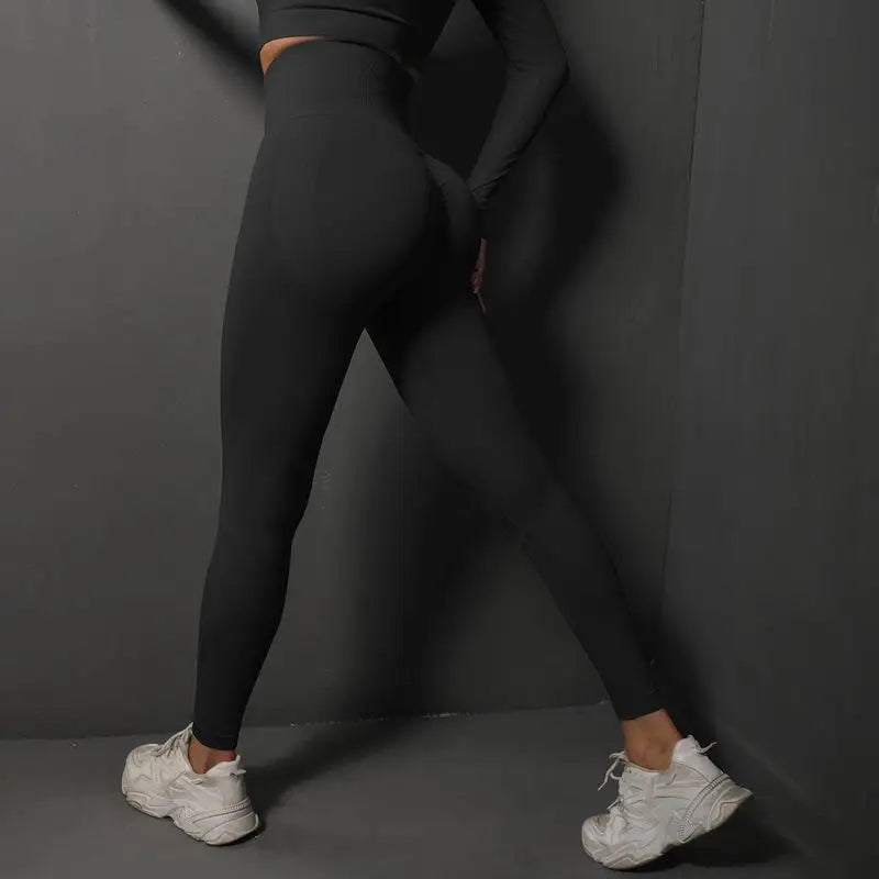 Women Seamless Yoga Pants Fitness Sports Running Sportswear Stretchy Lifting Tights