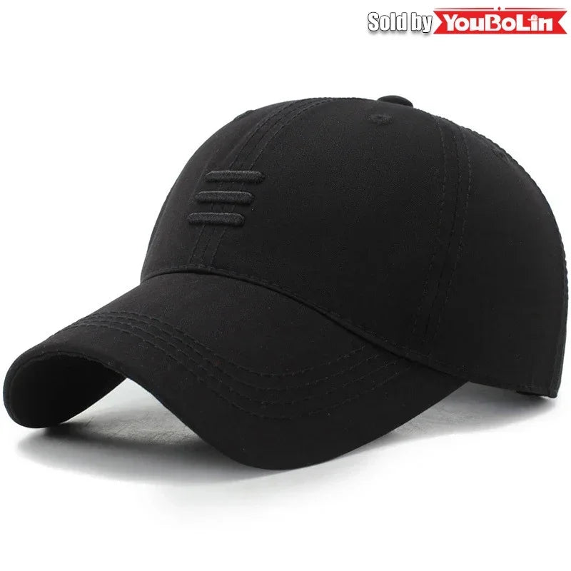 Hat baseball cap European and American fashion spring and autumn sun hat simple black summer leisure duckbill cap sports cap