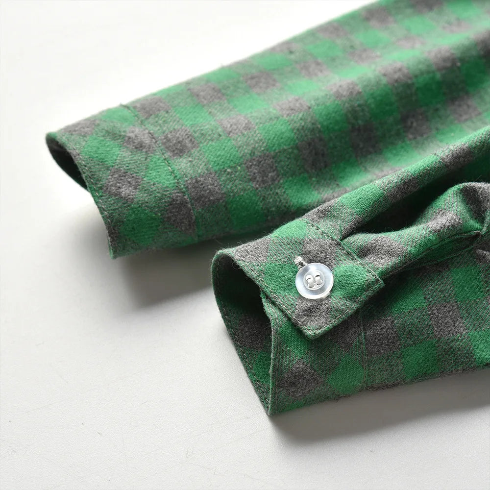 Children's Plaid Shirt and strap pants set for Boys with Bow Tie baby boy clothes 0 to 3Y Autumn Boys Clothes 70-130cm