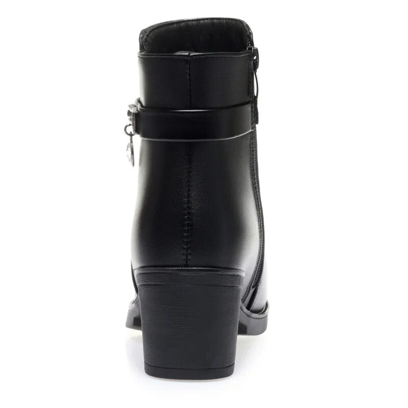 Women's Snow Boots Large Size Warm Wool Women's Winter Boots Non-slip
