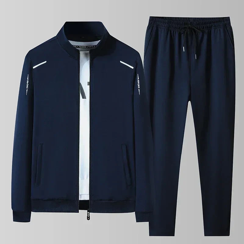 Men's Cotton Sportswear Set Brand Tracksuits Two Pieces Sets Homme Clothes Hoodies+Pants Suit Male Streetswear Hoodie Jackets
