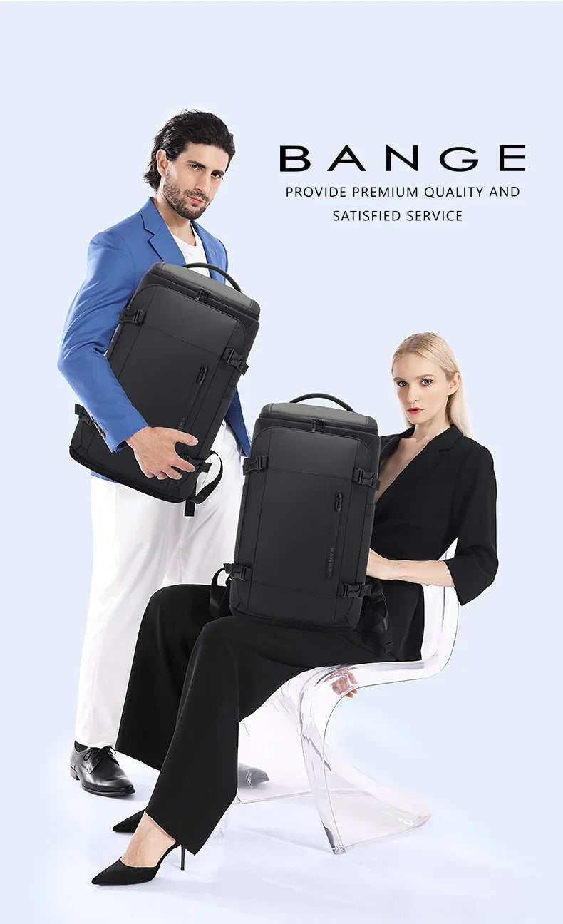 BANGE Multi New Men Backpack Sports Travel Business Large Capacity Dry and Wet Separation Outdoor Hiking with Shoe Compartments