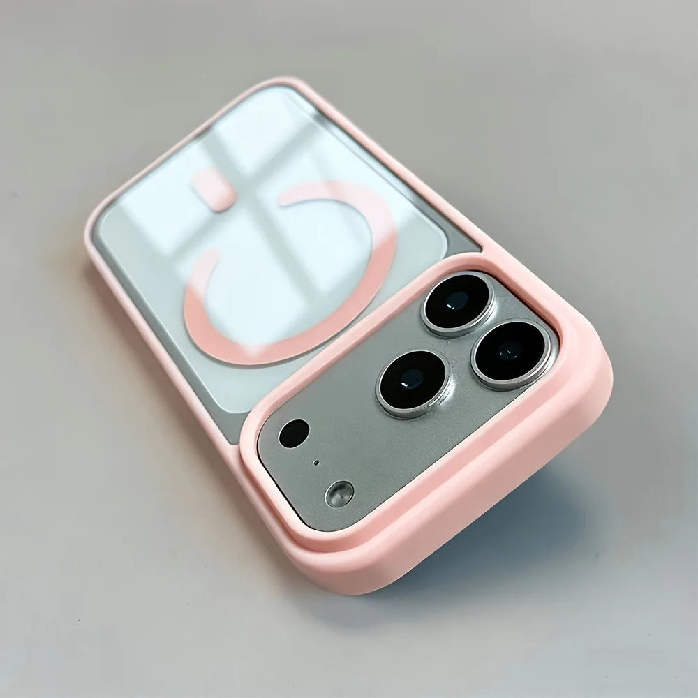 Luxury For Magsafe Wireless Charging Phone Case For iPhone 17 16 15 14 13 Pro Max 17Pro 17 Magnetic Shockproof Clear Back Cover