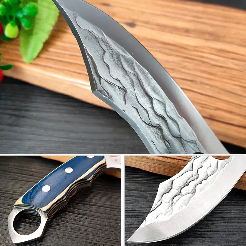 High Hardness Butcher Knife Stainless Steel Tiger Pattern Kitchen knife Bone Chopper