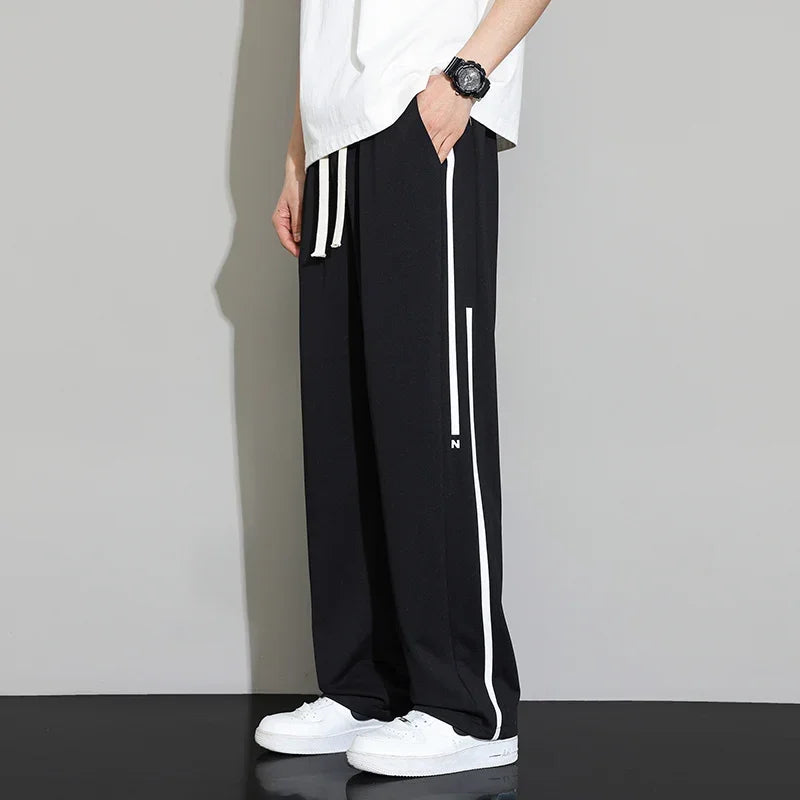 Sweatpants Men Joggers Wide Leg Pants Neutral Breathable Loose Outdoor