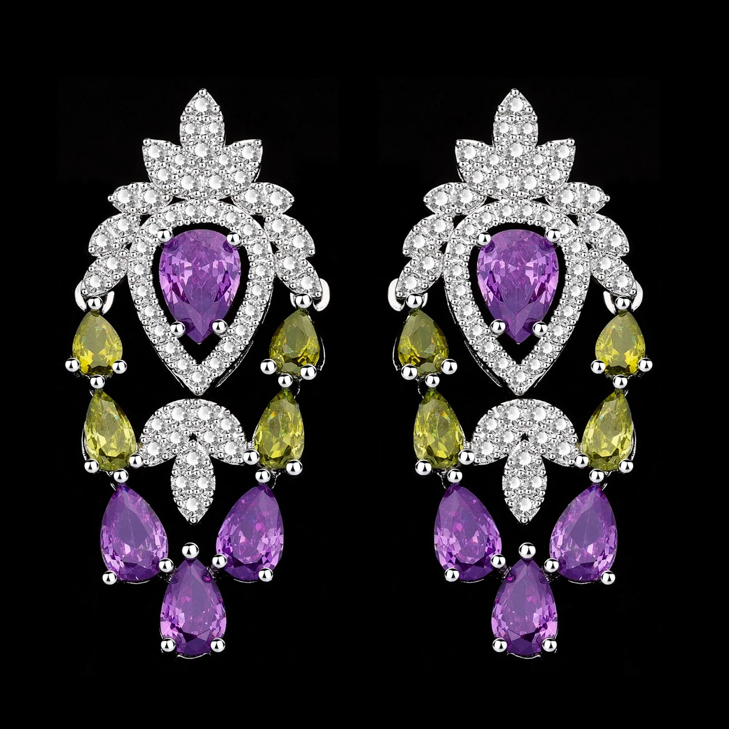 2024 Elegant Wedding Jewelry Set for Women Dubai UAE Bridal 4-piece Jewelry