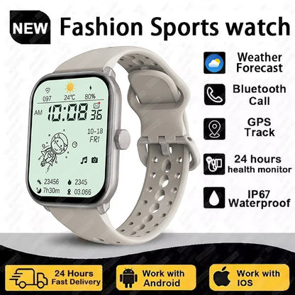 New Series 5 Watch5 Men Smart Watch Blood Pressure Blood Oxygen Heart Rate AI Voice Bluetooth Call Women SmartWatch For Android