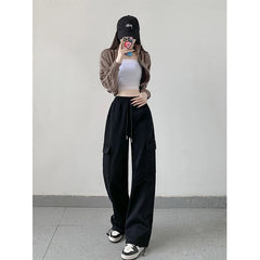 S-3Xl Sweatpants Women Streetwear Oversized Cargo Pants Harajuku Korean