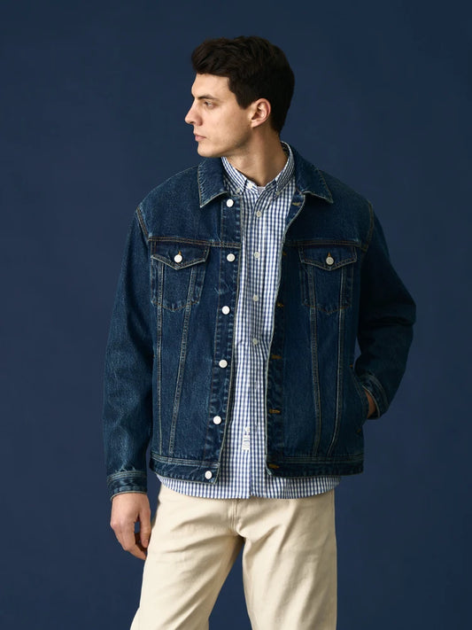 Autumn Oversize 12oz Fabric Classic Denim Jackets