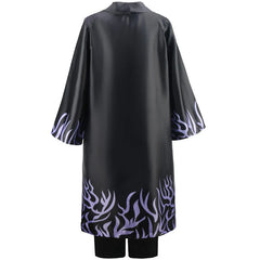 Kids Kpop Jinu Cosplay Saja Boys Costume Demon Black Coat Tops With Pants For Children Halloween Party Hunters Carnival Outfits