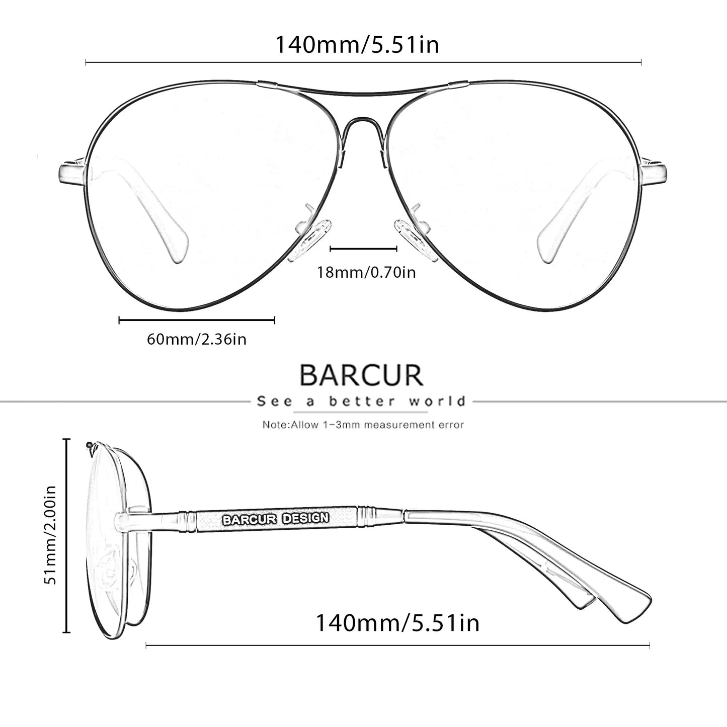 Sunglasses Polarized For Men Sun Glasses Women Pilot Gradient Lens Eyewear