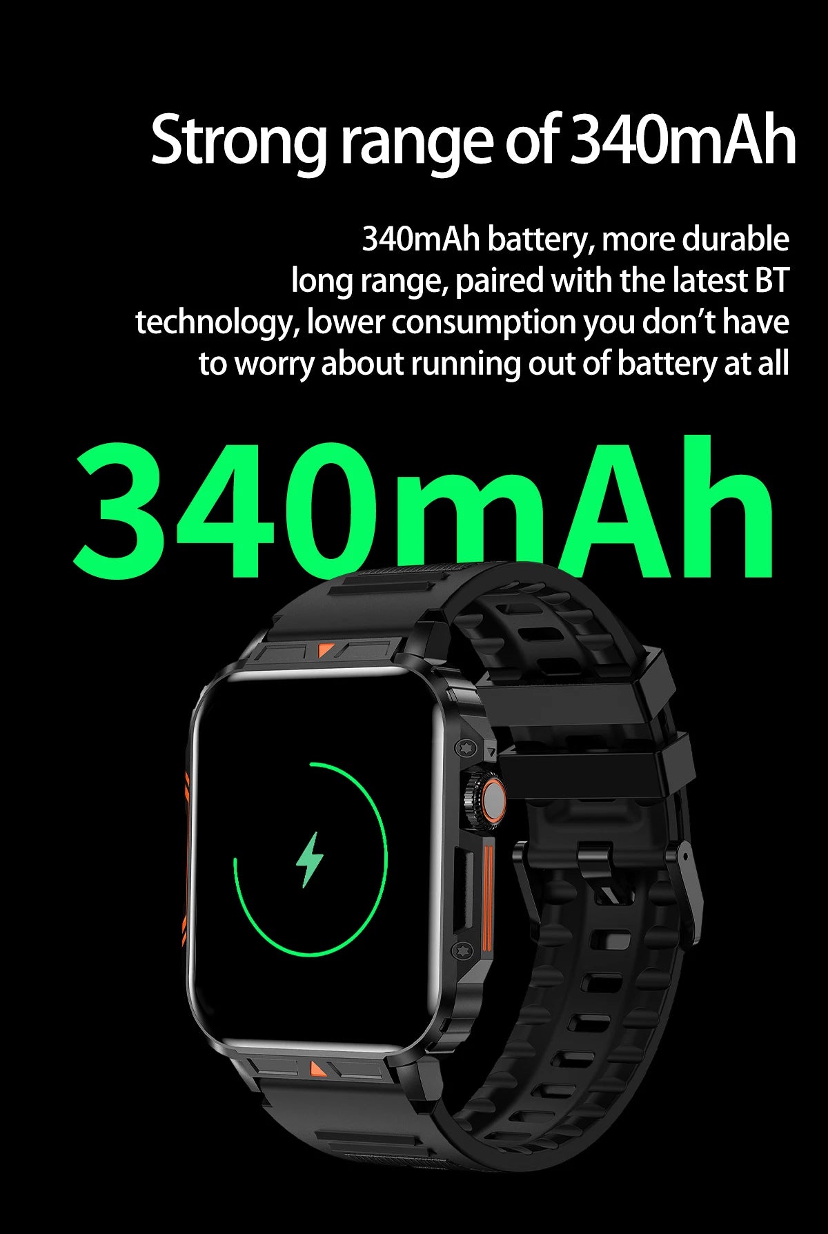 Military Men Smart Watch Health Monitor Wireless Call Smartwatch Fitness IP68 Waterproof Sports Watches for Women Android 2025
