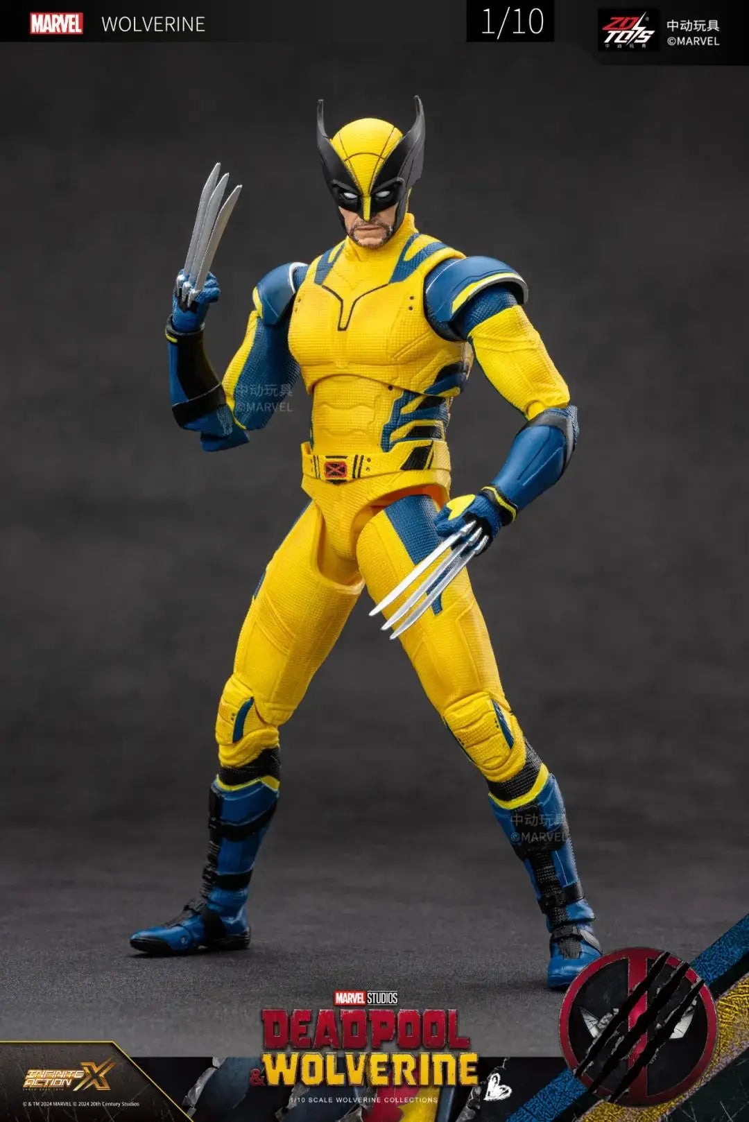 Deadpool & Wolverine  Action Figure ZD Original Thor 1/10 X-Men Limited Guardians of The Galaxy Lord Cartoon Toys for Kids Gift