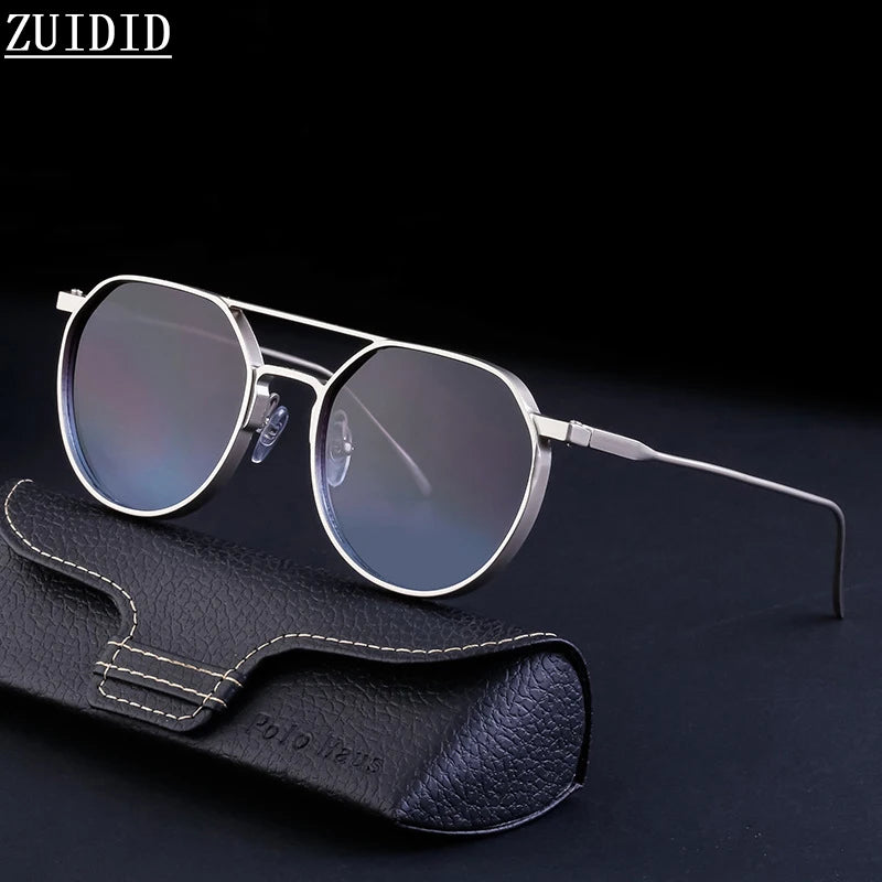 Sunglasses For Men Retro Oval Steampunk Round Shades Luxury Lunette