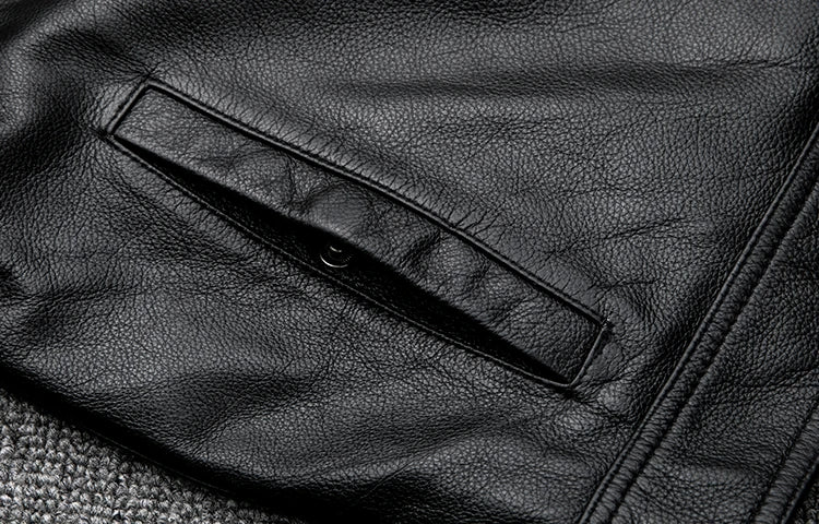 leather jacket casual denim leather coat leather coat PU washed leather, leather soft