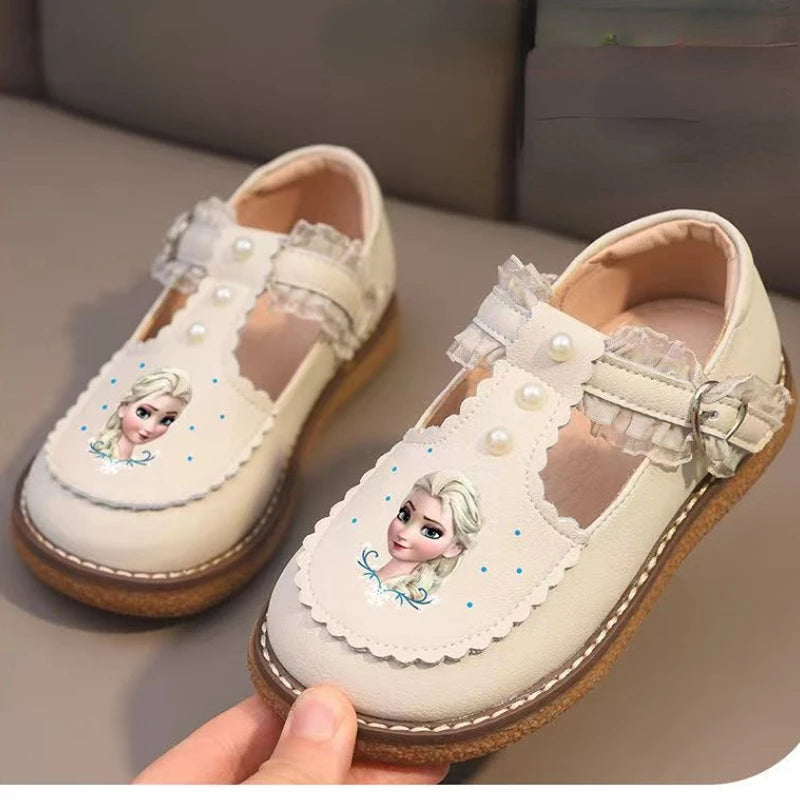 Disney Girls' Casual Shoes Lolita Soft Sole Princess Elsa Snow White Shoes