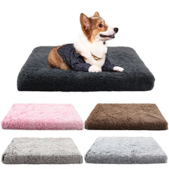 Soft Plush Pet Bed Mat Removable Calming Cushion Dog Cat Large Cleaning Puppy