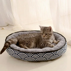 Dog Bed Small Medium Dogs Cushion Double Sides Use Soft Cotton Basket Warm