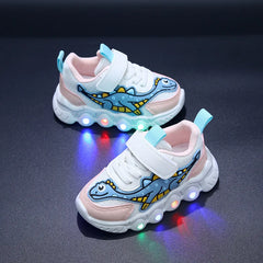 LED Children Trainer Cartoon Boy Casual Sneaker for Boy Kid Shoe for Girl