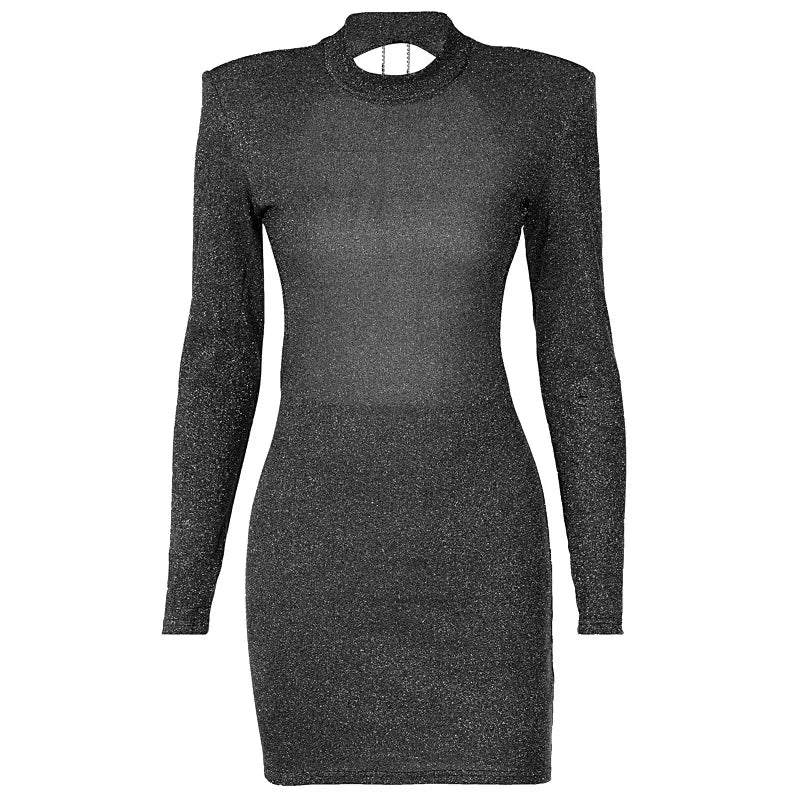Evening wear Dresses: Party Dress Women Elegant Outfits Autumn Long Sleeve
