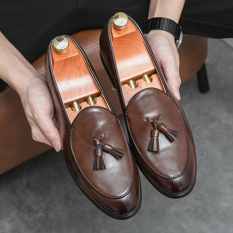 Men Formal Shoes Tassel Loafers
