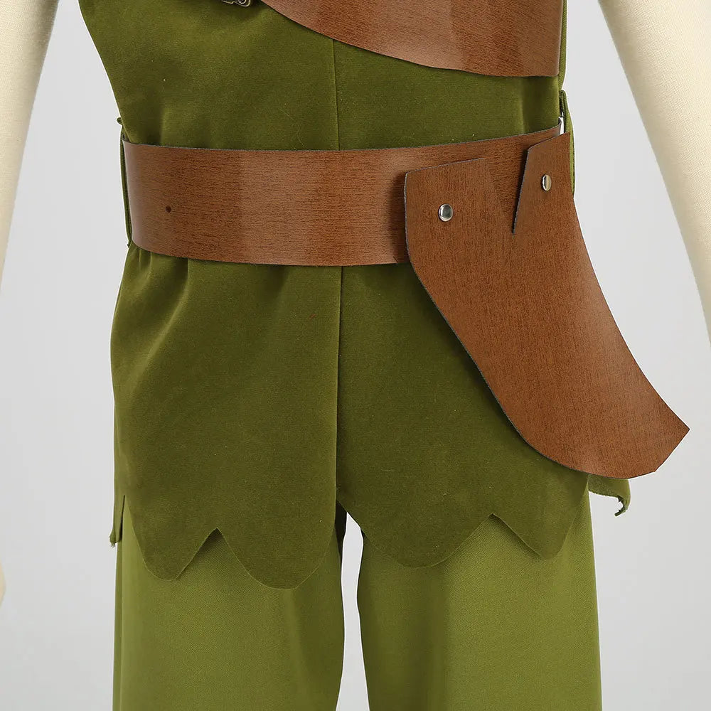 Peter Pan Cosplay Costume Halloween Children's Party Green Elf Clothes Christmas Children Gift Stage Play Performance Costume