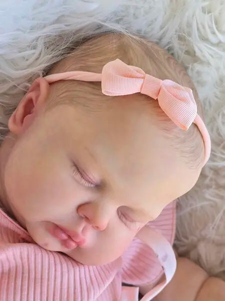 NPK 19-inch Reborn Girl Baby Doll - Hand-Painted Finish Soft Cloth Body Realistic Vinyl Pickle Doll High-Quality Collectible