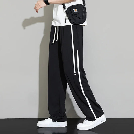 Sweatpants Men Joggers Wide Leg Pants Neutral Breathable Loose Outdoor
