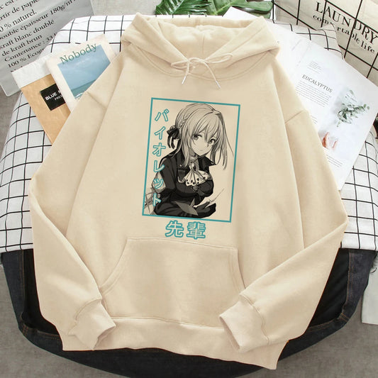 Violet Evergarden hoodies women Korean style harajuku anime 90s sweatshirts female