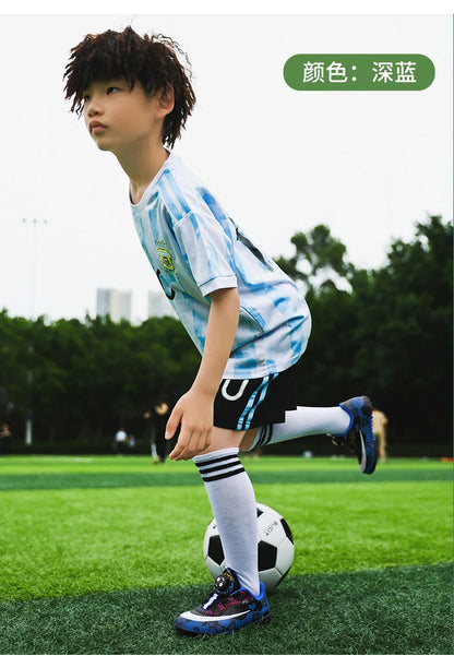 Football Boots Society Futsal TF Pink Soccer Tennis Shoes Sports