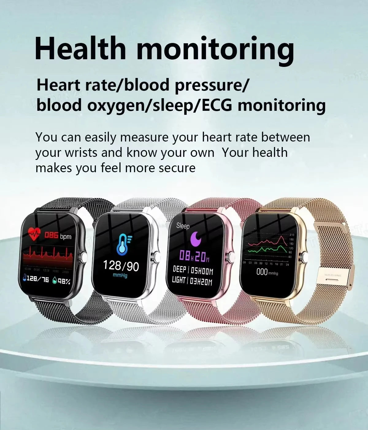 OPPO Hot Selling New Smart Watch For Men Women Newest Sport SmartWatch Faces Bluetooth Call Sports Fitness Phones Android iOS