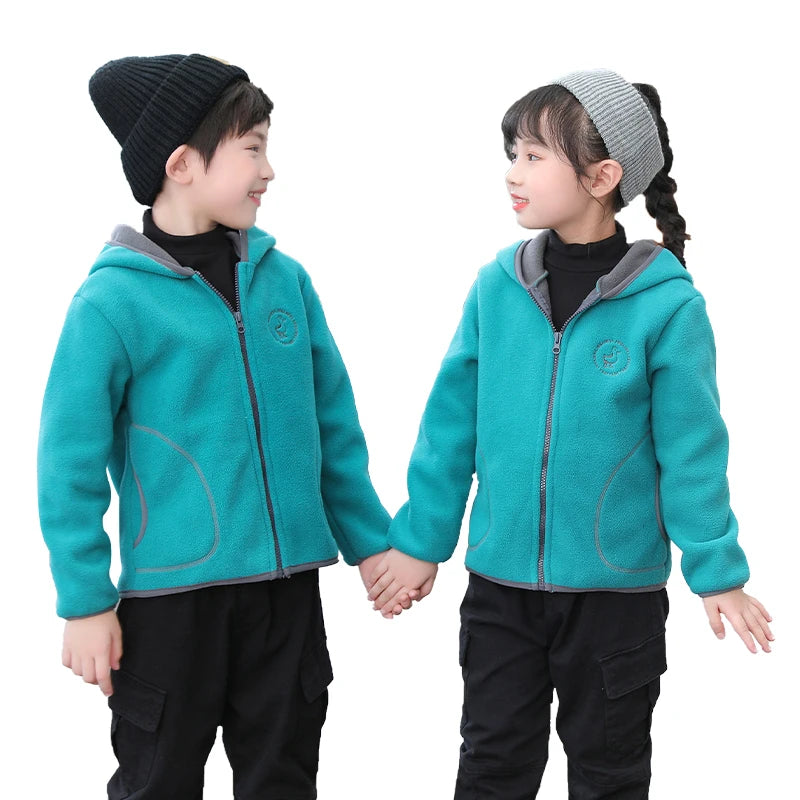 Fleece Jacket for Kids Girl Toddler Boy Jacket for Teens Baby Child Sweatshirt Zipper