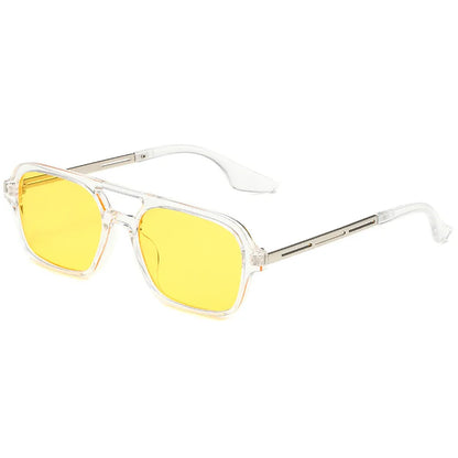 Sunglasses Female Vintage Hollow Leopard Blue Oculos De Sol Woman