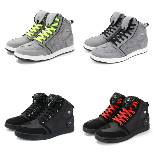 KEMIMOTO Motorcycle Riding Short Boots Men Summer commuting Shoes Sneakers Anti-slip Protection Breathable Casual rides Gear