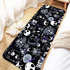 Jack Skellington Door Mat Entrance Non-slip Doormat Washable Kitchen Carpet
