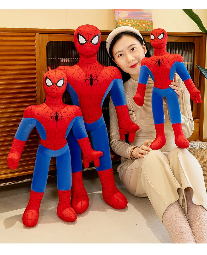 40-120Cm Spiderman New Cute Plush Doll Toys Kawaii Huge Sleep Pillow Cushion Soft Stuffed Animal Doll Birthday Gift for Kids