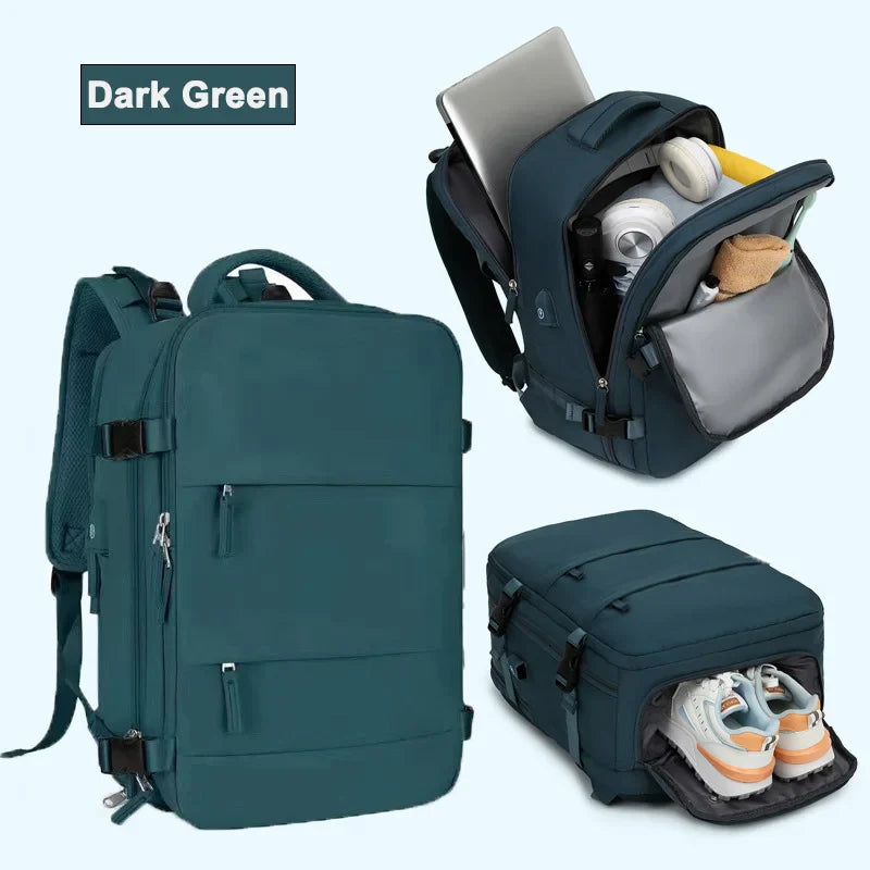 Buylor Travel Backpack for Women 40x25x17 Airplane Cabin Backpack Carry-On Luggage 14inch Laptop Backpack Casual Schoolbackpack