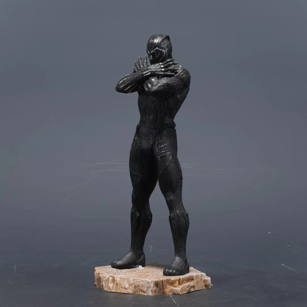 Marvel Anime Movie Statue Collection Iron Man Black Panther Premium Action Figures Desktop Ornament Pvc Toys Boy Surprise Gifts